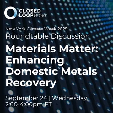Cover Image for Materials Matter: Enhancing Domestic Metals Recovery