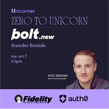 Cover Image for Zero to Unicorn: Bolt.new Fireside Chat