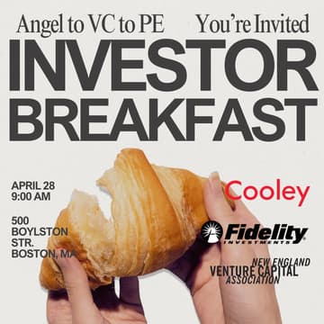 Cover Image for Investor Breakfast: Tips for Successfully Transitioning Along the Pathway from Angel to VC to PE