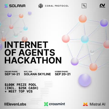 Cover Image for The INTERNET OF AGENTS HACKATHON @SOLANA SKYLINE
