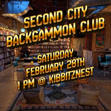 Cover Image for Backgammon Social @ kibbitznest books, brews & blarney