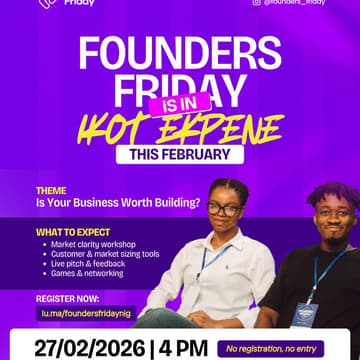 Cover Image for Founders Friday Uyo