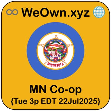 Cover Image for 📆 ❓ [LettuceMeet] 🔗 Onchain 🤝 Cooperatives ● Minnesota ➕ ♾️ WeOwn.xyz 🌐