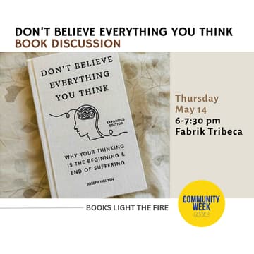 Cover Image for Don't Believe Everything You Think Book Discussion