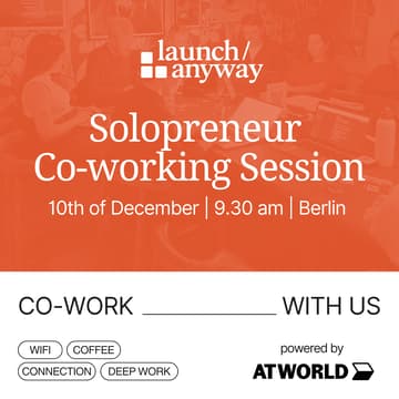 Cover Image for Solopreneur Co-Working & End-of-Year Reflection - launch/anyway x ATworld