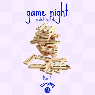Cover Image for fwb co-play 🎲 game night hosted by Tobi