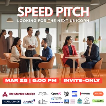 Cover Image for Speed Pitch: Guaranteed 1:1 Meetings With Investors