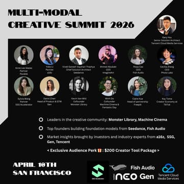 Cover Image for Multi-Modal AI Creative Summit: Pixels, Voice & Motion