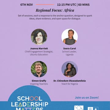 Cover Image for The Leadership We Need: Voices, Ideas, and Action - Regional Focus: Africa