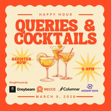 Cover Image for SF Data Leaders: Queries and Cocktails Happy Hour