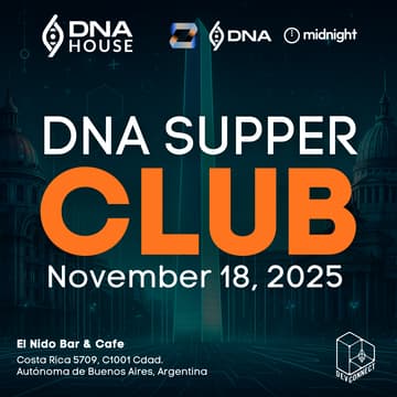 Cover Image for The DNA Argentinian Supper Club at Devconnect, Buenos Aires, November 18, 2025.