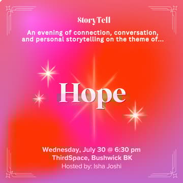 Cover Image for StoryTell 7/30: Hope