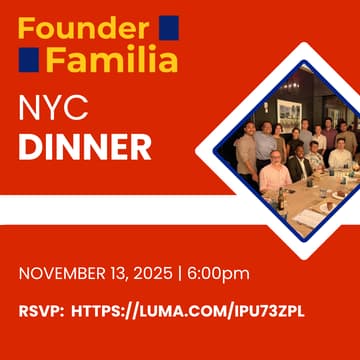 Cover Image for Founder Dinner NYC |  Nov 13th