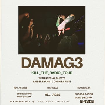 Cover Image for DAMAG3 in Houston!