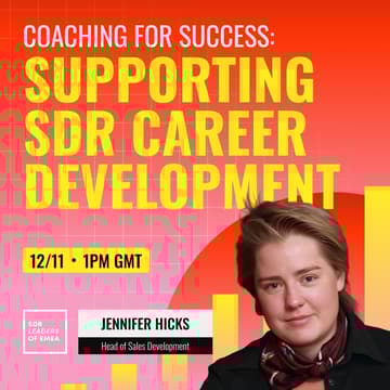 Cover Image for Coaching for success: supporting SDR career development
