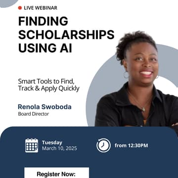 Cover Image for New Date: Finding Scholarships Using AI