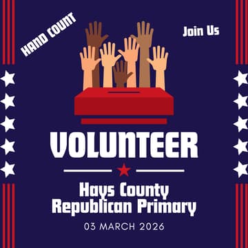 Cover Image for Volunteer for the HCRP Primary Hand Count