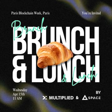 Cover Image for Founders & VCs Brunch and Lunch π₯ Paris Blockchain Week