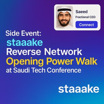 Cover Image for Side Event: staaake Reverse Network Opening Power Walk at Saudi AI/Tech Conference