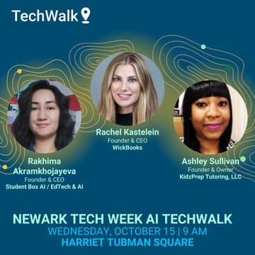 Cover Image for Newark Tech Week AI TechWalk | Newark, 10/15