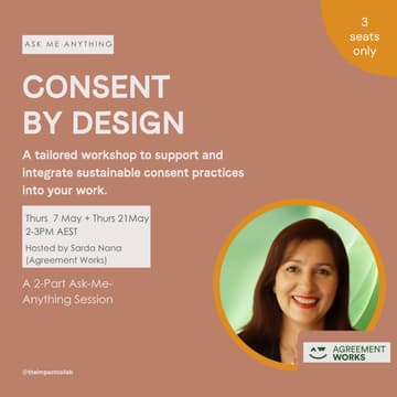 Cover Image for Consent by Design Expert Pod — with Sarda Nana from Agreement Works Pty Ltd