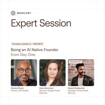 Cover Image for Expert Session: Being an AI Native Founder from Day 1 with 500 Global & Google