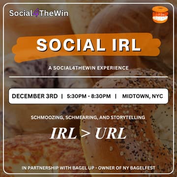 Cover Image for Social IRL: Creators. Marketers. Bagels. Real Conversation.