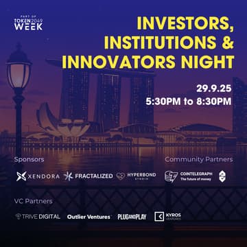 Cover Image for Investors, Institutions, and Innovators Night [TOKEN2049 Singapore Edition]