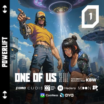 Cover Image for ONE OF US Lift & Coffee // Aya, Cudis, Hedera, 071Labs, Moonring, Superteam Korea, FOMO Magazine & Coinness