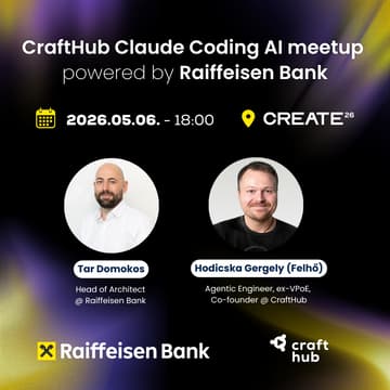 Cover Image for CraftHub Claude Coding AI meetup powered by Raiffeisen Bank