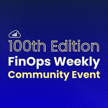 Cover Image for FinOps Weekly Community Event 2026