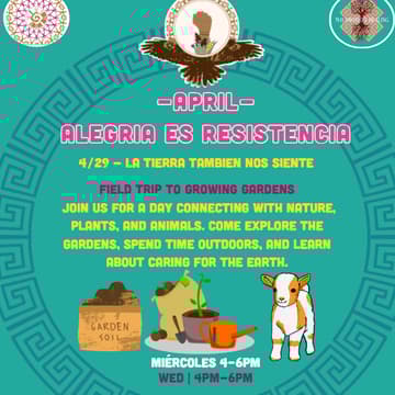 Cover Image for Raíces Vivas - Field trip to Growing Gardens