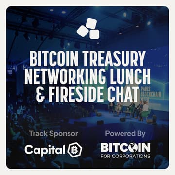 Cover Image for Bitcoin Treasury Networking Lunch & Fireside Chat