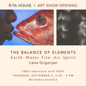 Cover Image for Art Show Opening: The Balance of Elements by Liana Grigoryan