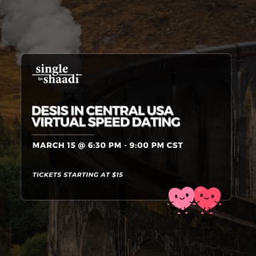 Cover Image for Desis in Central USA Virtual Speed Dating