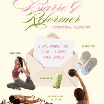 Cover Image for Pilates Day Special: Barre & Reformer Pilates
