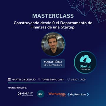 Cover Image for Construyendo desde 0 el Departamento de Finanzas de una Startup escalando con Maico Pérez, CFO de Workana 🚀