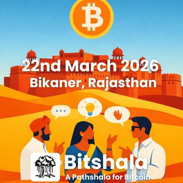 Cover Image for Bitcoin Meetup | Bikaner, Rajasthan | Sunday, 22nd Mar 2026 | 11:00 AM - 1:00 PM