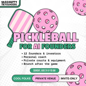 Cover Image for Pickleball w/ 12 (scrappy) Founders