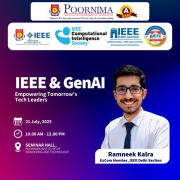Cover Image for Expert session on “IEEE & GenAI: Empowering Tomorrow’s Tech Leaders”