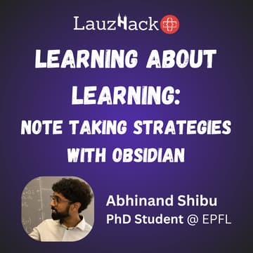 Cover Image for Learning about Learning: Note Taking Strategies with Obsidian