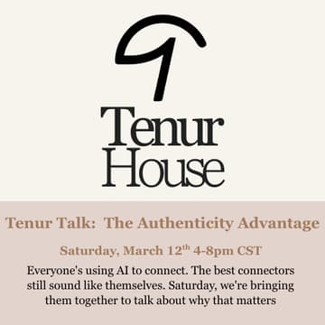 Cover Image for Tenur Talk:  The Authenticity Advantage