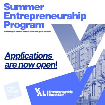 Cover Image for Vali’s Summer Entrepreneurship Program - 3 month incubator