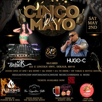 Cover Image for Cinco De Mayo - Live Music, Food, & More!