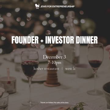 Cover Image for JFE Founder and Investor Dinner