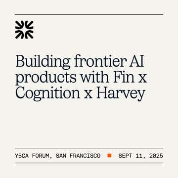 Cover Image for Building frontier AI products with Fin x Cognition x Harvey