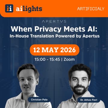 Cover Image for aiLights - When Privacy Meets AI: In-House Translation Powered by Apertus | Artificialy