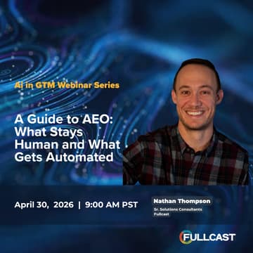 Cover Image for Webinar: A Guide to AEO: What Stays Human and What Gets Automated