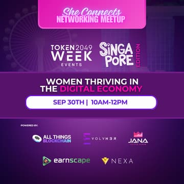 Cover Image for She Connects Networking Meetup: Singapore Edition Token2049