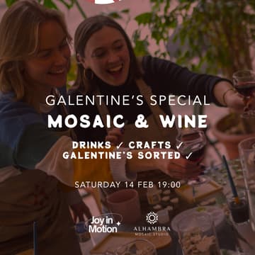 Cover Image for Galentine’s Day: Mosaic & Wine 🍷